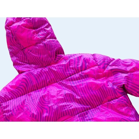 DISNEY Parks Alice In Wonderland Cheshire Cat Puffer Jacket Coat Sz Sm - Picture 7 of 8